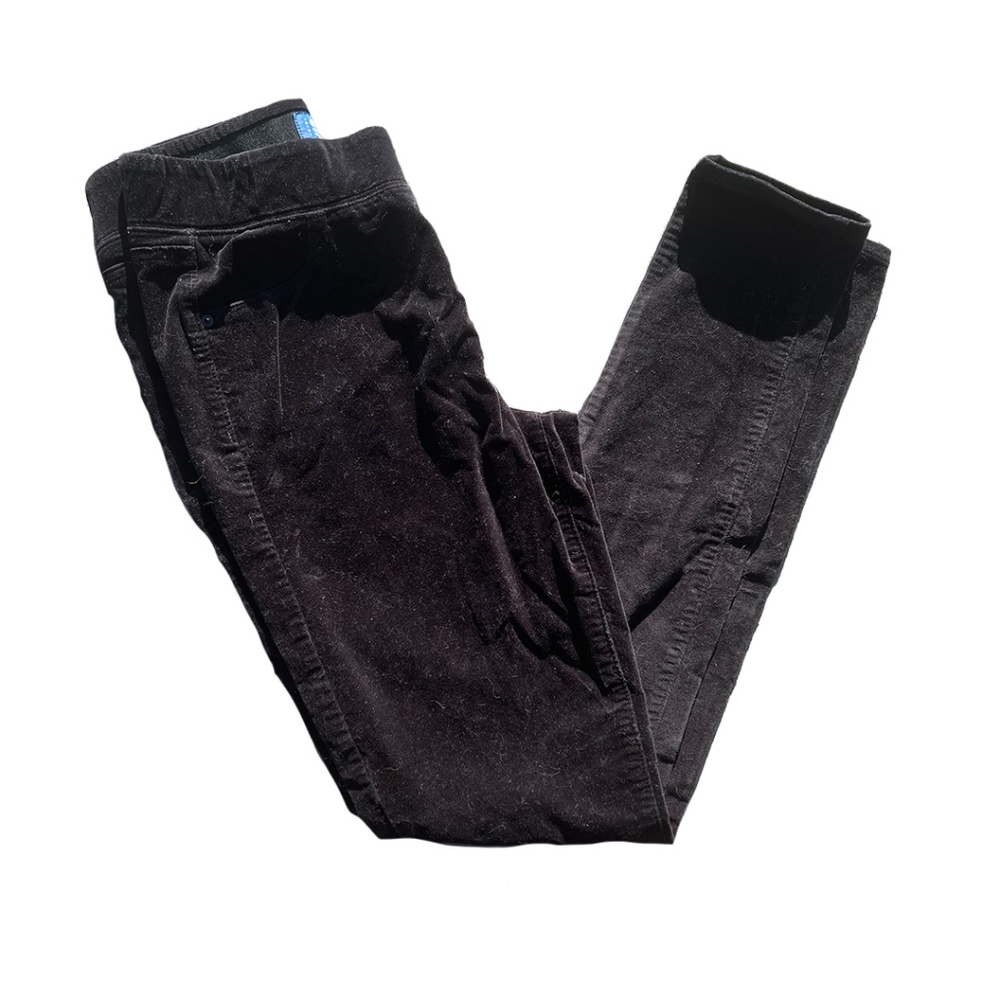 EUC Old Navy Black Velvet Mid Rise Pants